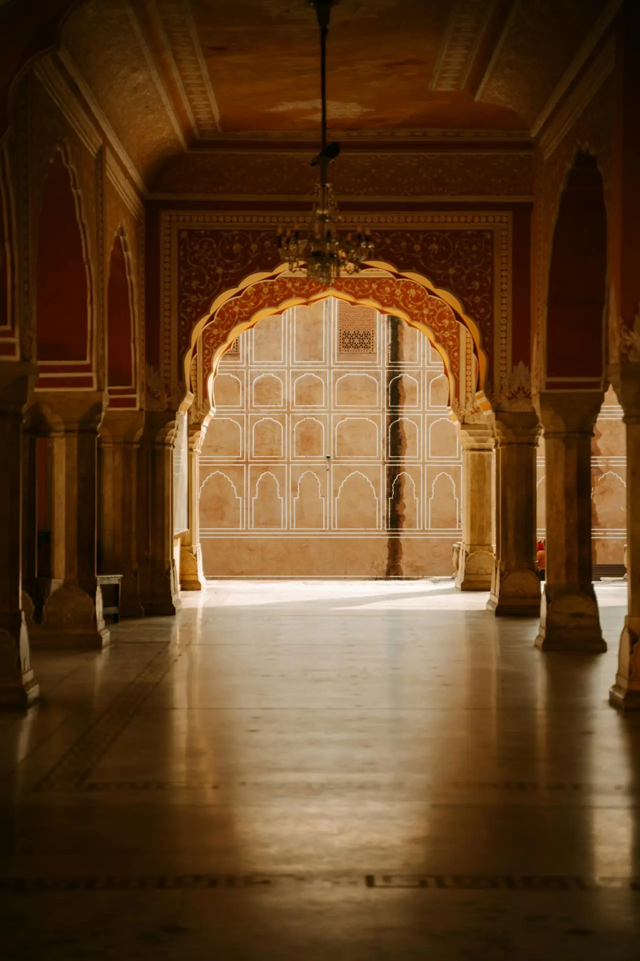 contact background depicting jaipur's art