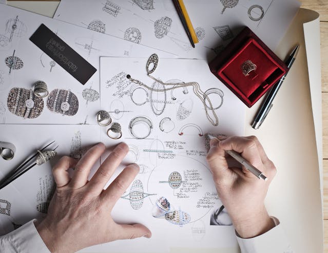 image depicting design process of a ring