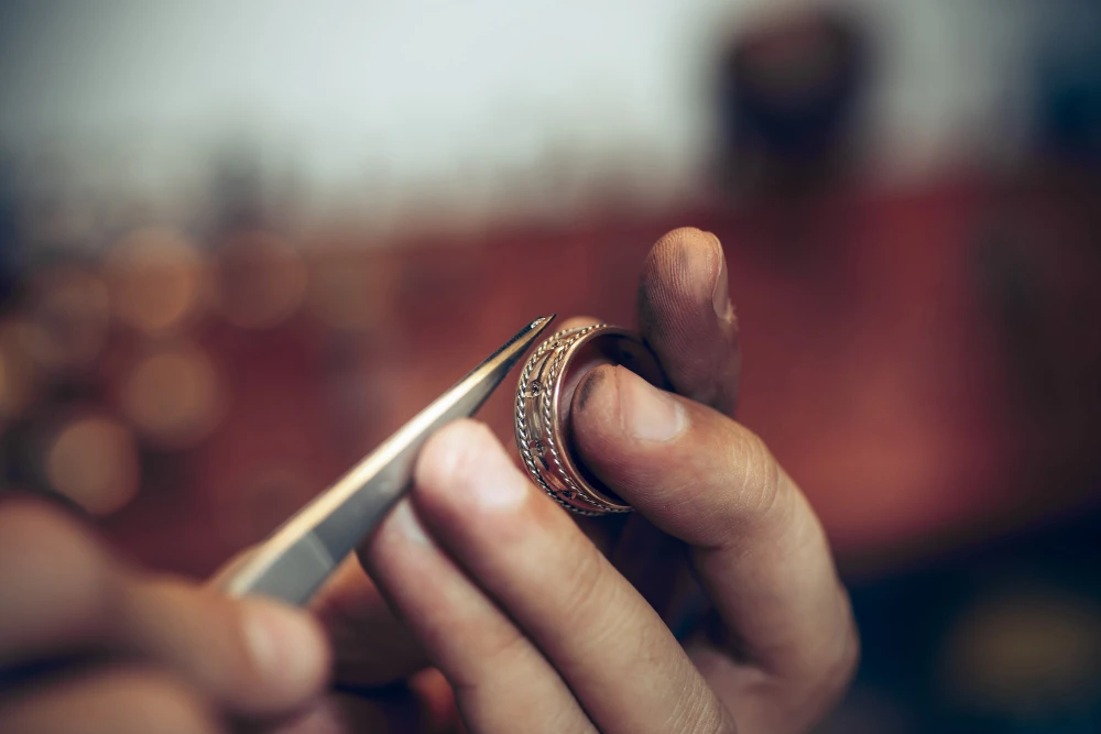 image depicting stone setting in a ring