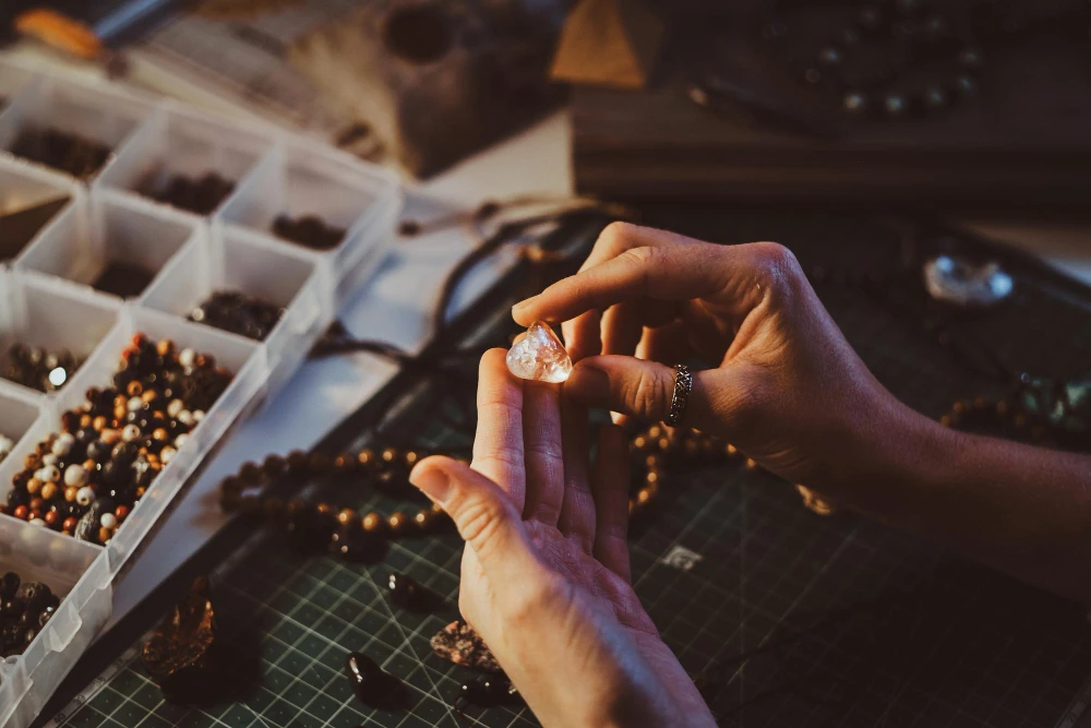 image depicting the process of sourcing gemstones